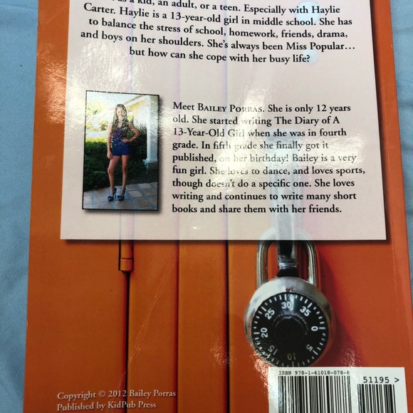 THE DIARY OF A 13-YEAR-OLD GIRL BY BAILEY PORRAS - Picture 3 of 6
